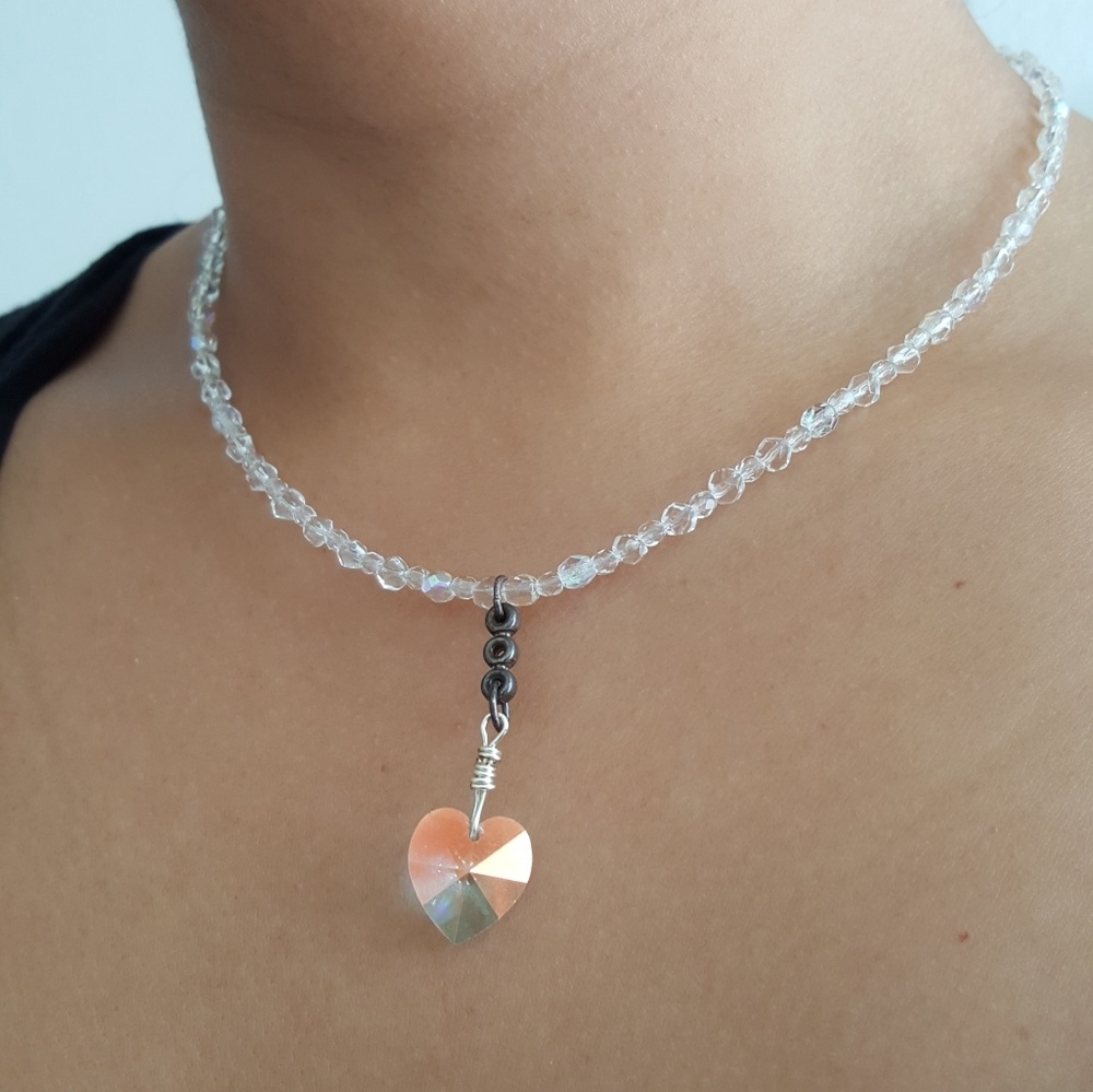 Delicate crystal necklace